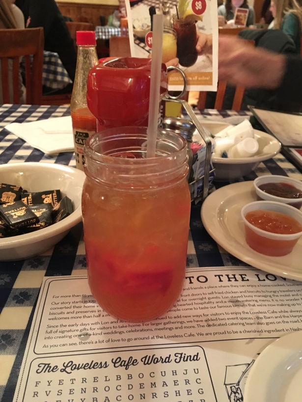 Strawberry Sippers at the Loveless Cafe