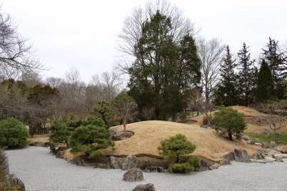 Japanese garden from the viewing pavilion