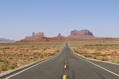 Approach to Monument Valley