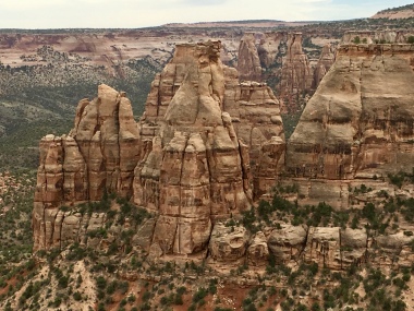 Close up of formations at Colorado National Monument