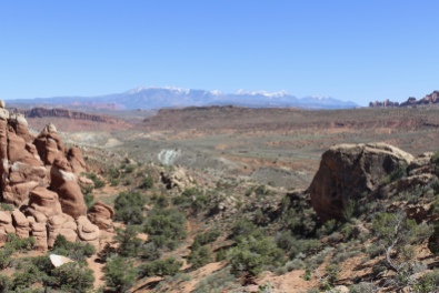 La Sal Mountains from the Fiery Furnace Viewpoint