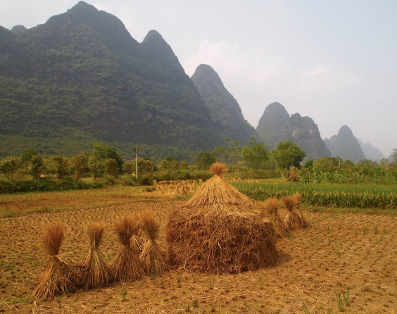 karsts and haystacks in Yangshuo