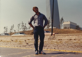 Bill at Gateway Arch 1979