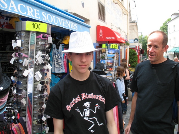 Alex in hat in Paris