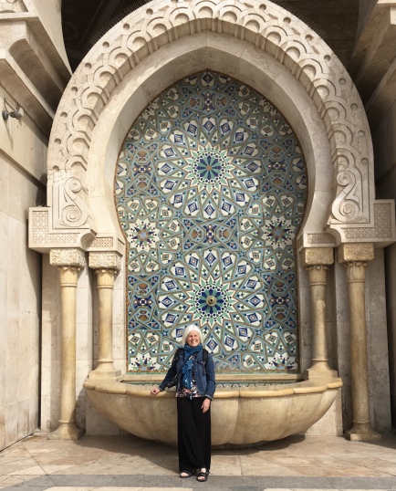 me at Hassan II Mosque