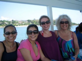 us on the boat to Phang Nga Bay (courtesy Jennifer Fox)