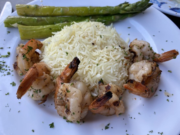 grilled shrimp and rice