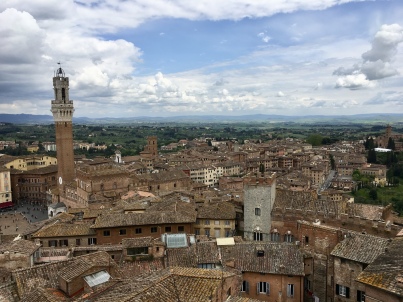 View of Siena from the Panorama del Facciatone