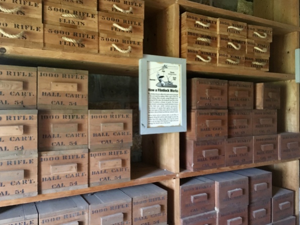 munitions in the powder magazine