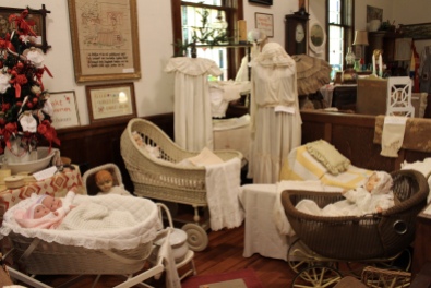 baby cribs in the Swedish Heritage Center