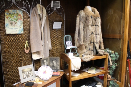 fur coats and clothing at the Madison County Historical Society Museum