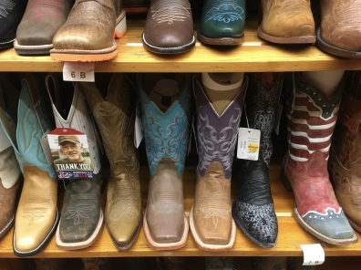 boots at Wall Drug