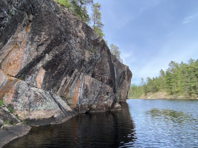 pictrographs at Boundary Waters