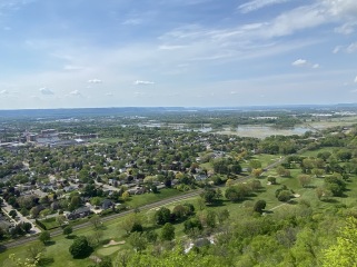 View from Granddad Bluff overlooking LaCrosse, WI