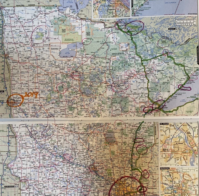 road trip through northern Minnesota (detail)