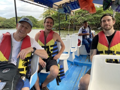 Mike, Adam and Alex on Danny's Isletas Boat Tour