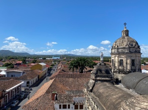 view from Iglesia La Merced